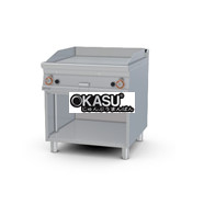 Bếp rán rãnh gas mạ crôm Superchrome trên tủ mở Lotus FTR-98GS