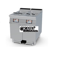 Máy chiên điện tử gas Lotus F2/21-98GDP