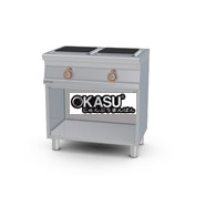 Bếp âu 2 đầu đốt dùng điện trên tủ mở Lotus PCQ-558ET