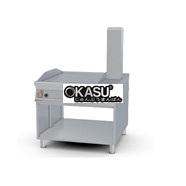 Bếp nướng gas có mặt nướng trơn mạ crôm Superchrome trên tủ mở Lotus FTL-1110GS