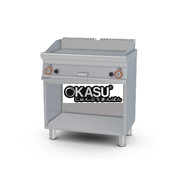 Bếp nướng gas phủ crôm Superchrome trên tủ mở Lotus FTL-558GS