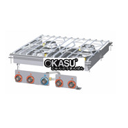 Bếp gas 4 đầu đốt Lotus PCAD-88G