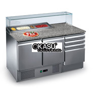 Bàn Pizza tĩnh lạnh có 2 cửa Lotus PKE1400V