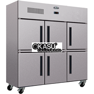 Tủ mát 6 cánh inox Klaus KUC-C-6HD