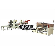 Dây chuyền cấp thùng, gập nắp và dán thùng carton tự động MK-APLCS10
