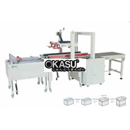 Dây chuyền dán thùng carton có đóng đai 1 lần MK-APLCSS02