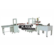 Dây chuyền dán thùng carton có đóng đai 2 lần MK-APLCSS03