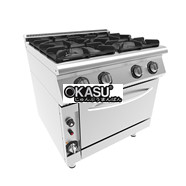 Bếp âu 4 họng có lò nướng dùng gas Inoksan INO-7KG 23