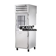 Tủ lạnh cửa xoay nửa trước/cửa kính phía sau kết hợp Pass-Thru với chất làm lạnh hydrocarbon TRUE STG1RPT-1HG/1HS-1G-HC