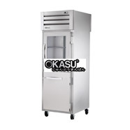Tủ lạnh cửa mở nửa trước/cửa mở sau liền khối kết hợp Pass-Thru với chất làm lạnh hydrocarbon TRUE STG1RPT-1HG/1HS-1S-HC