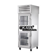 Tủ lạnh cửa xoay nửa kính phía trước/cửa xoay phía sau bằng kính Pass-Thru TRUE STG1RPT-2HG-1G-HC