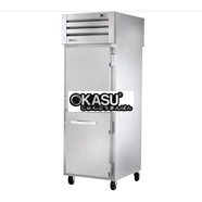 Tủ lạnh cửa xoay nửa trước/sau bằng kính Pass-Thru Solid TRUE STR1RPT-2HS-1G-HC