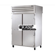 Tủ lạnh cửa xoay phía trước/sau bằng kính Pass-Thru TRUE STA2RPT-2S-2G-HC