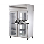 Tủ lạnh cửa xoay mặt trước bằng kính/mặt sau bằng kính Pass-Thru TRUE STG2RPT-2G-2G-HC