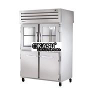 Tủ lạnh cửa mở nửa trước/cửa mở sau liền khối kết hợp Pass-Thru TRUE STG2RPT-2HG/2HS-2S-HC