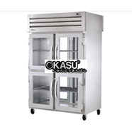 Tủ lạnh cửa xoay nửa trước/sau bằng kính Pass-Thru TRUE STG2RPT-4HG-2G-HC