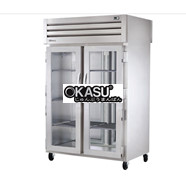 Tủ lạnh cửa xoay phía trước bằng kính/phía sau chắc chắn TRUE STR2RPT-2G-2S-HC