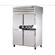 Tủ lạnh cửa xoay nửa trước chắc chắn/sau bằng kính Pass-Thru TRUE STR2RPT-4HS-2G-HC