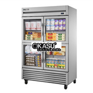 Tủ lạnh cửa xoay nửa kính Reach-In bằng thép không gỉ True TS-49G-4-HC~FGD01