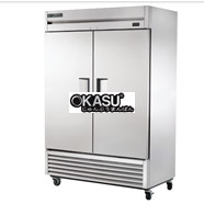 Tủ đông bằng thép không gỉ cửa xoay chắc chắn Reach-In TRUE TS-49F-HC