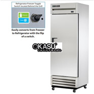 Tủ đông Flex Temp cửa xoay rắn Reach-In TRUE T-19F-FLX-HC