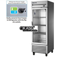 Tủ Flex Temp cửa kính xoay Reach-In TRUE T-23FG-FLX-HC~FGD01