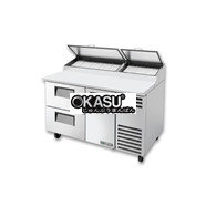 Bàn chuẩn bị pizza có cửa và ngăn kéo chắc chắn TRUE TPP-AT-60D-2-HC