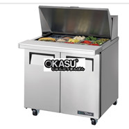 Bàn Sandwich/Salad cửa đặc Mega-Top TRUE TSSU-36-15M-B-HC