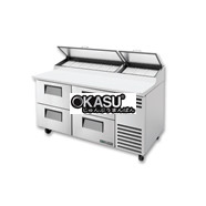 Bàn chuẩn bị Pizza có ngăn kéo chắc chắn TRUE TPP-AT-67D-4-HC
