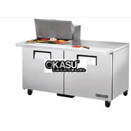 Bàn Sandwich/Salad cửa đặc Mega-Top TRUE TSSU-60-12M-B-HC