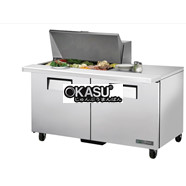 Bàn Sandwich/Salad cửa đặc Mega-Top TRUE TSSU-60-15M-B-HC