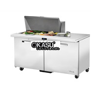 Bàn Sandwich/Salad cửa đặc Mega-Top TRUE TSSU-60-15M-B-HC~SPEC3