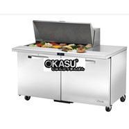 Bàn Sandwich/Salad cửa đặc Mega-Top TRUE TSSU-60-18M-B-HC~SPEC3