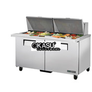 Bàn Sandwich/Salad cửa đặc Mega-Top TRUE TSSU-60-24M-B-ST-HC