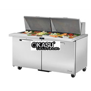 Bàn Sandwich/Salad cửa đặc Mega-Top TRUE TSSU-60-24M-B-ST-HC~SPEC3