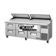 Bàn chuẩn bị pizza có ngăn kéo chắc chắn TRUE TPP-AT2-93D-6-HC