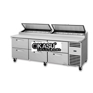 Bàn chuẩn bị pizza có ngăn kéo chắc chắn TRUE TPP-AT2-93D-6-HC~SPEC3