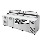 Bàn chuẩn bị pizza có cửa và ngăn kéo chắc chắn TRUE TPP-AT-119D-2-HC