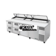 Bàn chuẩn bị pizza có cửa và ngăn kéo chắc chắn TRUE TPP-AT-119D-4-HC