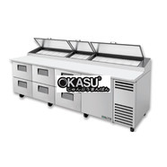 Bàn chuẩn bị pizza có cửa và ngăn kéo chắc chắn TRUE TPP-AT-119D-6-HC