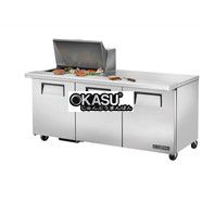 Bàn Sandwich/Salad cửa đặc Mega-Top TRUE TSSU-72-12M-B-HC