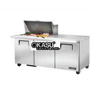 Bàn Sandwich/Salad cửa đặc Mega-Top TRUE TSSU-72-15M-B-HC
