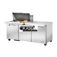 Bàn Sandwich/Salad cửa đặc Mega-Top TRUE TSSU-72-15M-B-HC~SPEC3