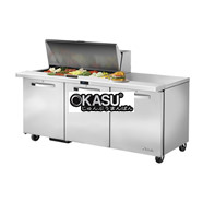 Bàn Sandwich/Salad cửa đặc Mega-Top TRUE TSSU-72-18M-B-HC~SPEC3