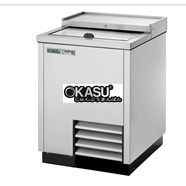 Bàn làm mát chai ngang bằng thép không gỉ có nắp trượt chắc chắn TRUE TD-24-7-S-HC