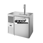Bàn lạnh một vùng Pass-Thru có hệ thống làm lạnh bên trái. Bên ngoài bằng thép không gỉ và cửa xoay chắc chắn TRUE TDR36-PTSZ1-L-S-S-S-1