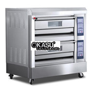 Lò nướng 2 tầng 4 khay dùng gas Hongling HLY-204DB
