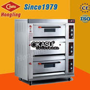 Lò nướng 3 tầng 6 khay dùng gas Hongling HLY-306E