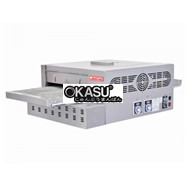 Lò nướng pizza băng chuyền dùng gas Hongling PZG18