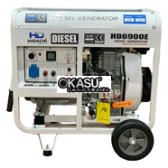 Máy Phát Điện Chạy Dầu 6Kw Hidachi HD0E690
